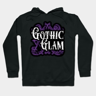 Gothic Glam - Mystique Vintage Swirl Design Hoodie